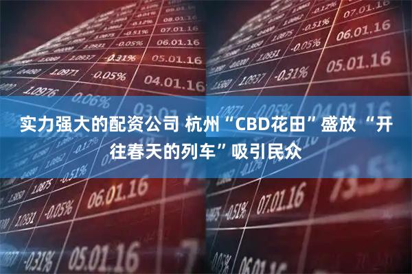实力强大的配资公司 杭州“CBD花田”盛放 “开往春天的列车”吸引民众